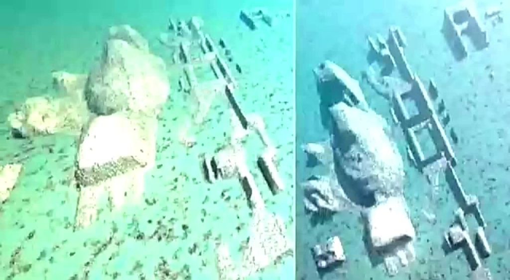 Unterwasserruinen vor der Küste Kubas. Der Fund, der älter ist als die Pyramiden, wird mit Atlantis in Verbindung gebracht